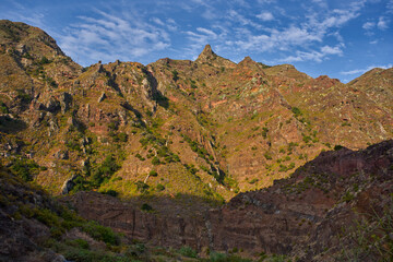 Volcanic peaks in Anaga mountains Tenerife