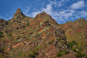Volcanic peaks in Anaga mountains Tenerife