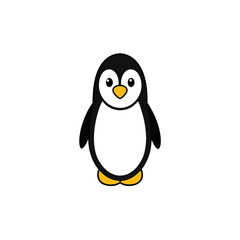 Naklejka premium vector clip art penguin on white background for web and graphic design