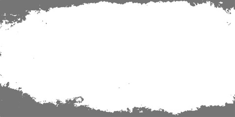 Vintage black ink vector grunge floral frame border design element