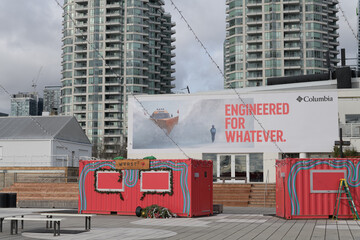 Fototapeta premium billboard at Harbourfront Centre Community Square, 235 Queens Quay W, Toronto