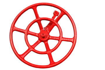 Fire hydrant on a white background