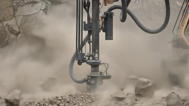 Video, Drilling Rigs, illustration of drill machines for industrial and educational soil drilling