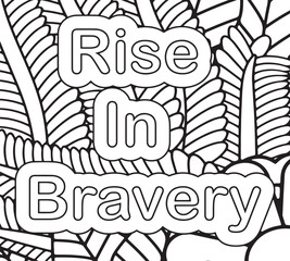 Inspirational Floral Line Art for Adults & Teens