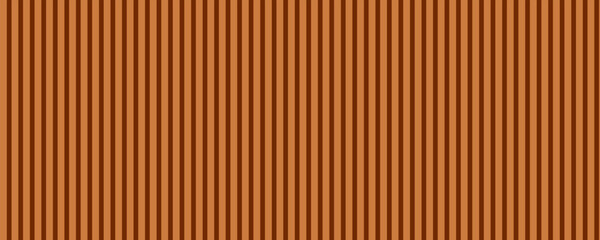 Brown Wood slat background use as banner in panorama long view. Warm Brown wooden wall texture , seamless pattern. Modern ribbed wooden texture for design and decoration. © PECAH