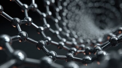 Abstract molecular structure scientific nanotechnology background