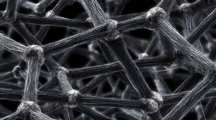 Abstract neural network microscopic organic structure