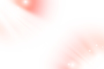 Abstract soft pink and white light flare background with bokeh effect isolated on transparent background