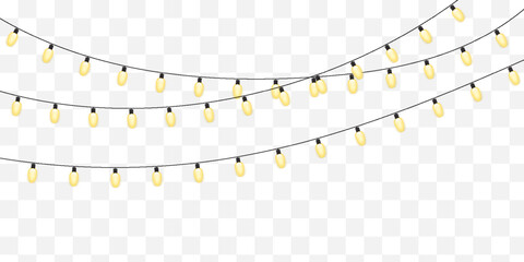 Warm Bulbs Dangle on Celebration Wire &ndash; Cozy Party String Lights for Seasonal Decoration