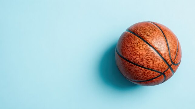 orange basketball turquoise background