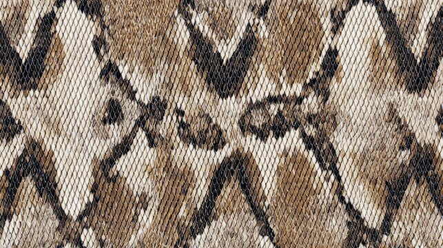 Seamless snake skin texture pattern for exotic backgrounds