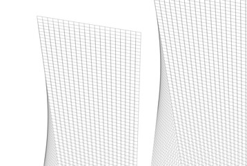 Abstract modern architecture, 3D rendering