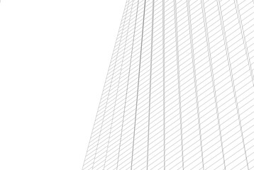 Abstract modern architecture, 3D rendering