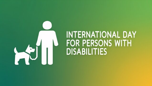 International day for persons with disabilities with assistance dog
