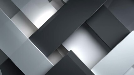 Dynamic grayscale geometric relief with sharp angles and deep shadows creating a modern, abstract composition