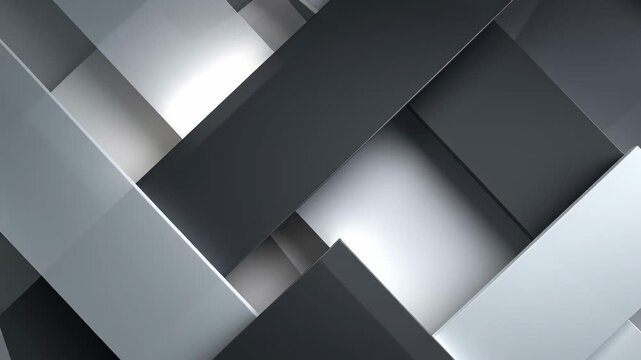 Dynamic grayscale geometric relief with sharp angles and deep shadows creating a modern, abstract composition