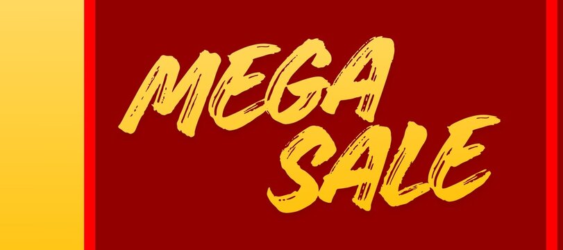 Abstract mega sale background design. big discount events and seasonal clearance marketing