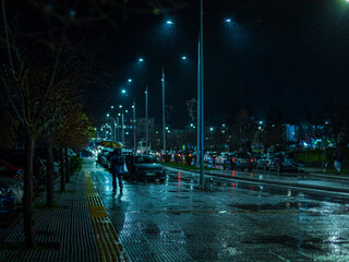 night view of the city