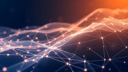 Fototapeta premium Fantastic Advanced Digital Data Connections Background 14