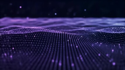 purple digital landscape with illuminated grid pattern depicting futuristic technology and innovation. cyberspace, digital world, virtual reality exploration - Powered by Adobe
