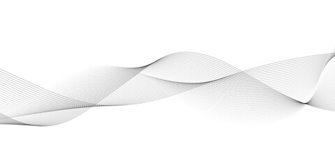Abstract wavy curved lines background. Abstract wave line vector illustration.	