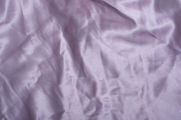High-Resolution Wrinkled Lavender Satin Fabric