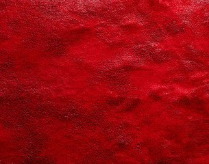 Rich Red Textured Fabric Close-Up