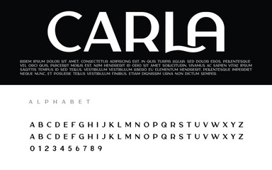 Carla Modern Stylish Typeface EPS Vector