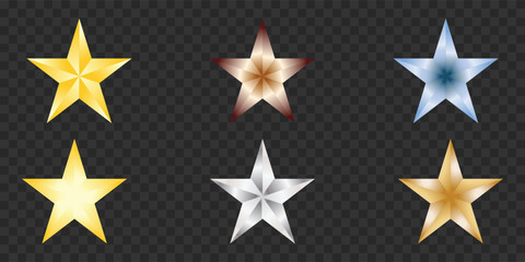 Obraz premium Star vector set Vector