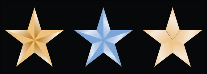 Obraz premium Star shapes on black background Vector