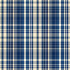 Blue Boro and Sashiko Plaid Seamless Repeat