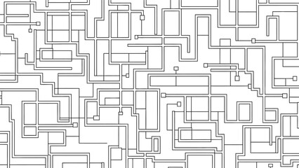 Abstract Maze Design with Interconnected Pathways.