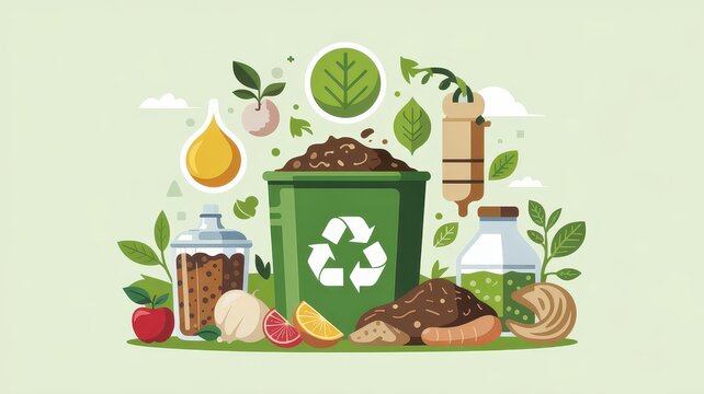 Composting Food Waste: A Natural and Sustainable Solution.
