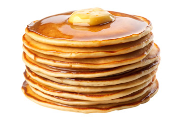 stack of pancakes isolated on transparent background image