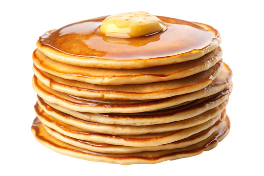 stack of pancakes isolated on transparent background image