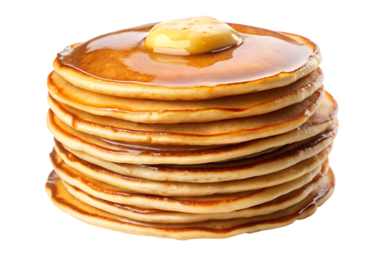 stack of pancakes isolated on transparent background image