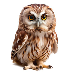 Naklejka premium Owl Isolated on Transparent Background