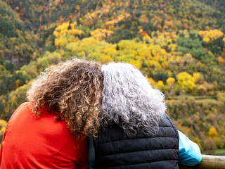 woman landscape autumn