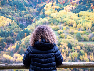 woman landscape autumn