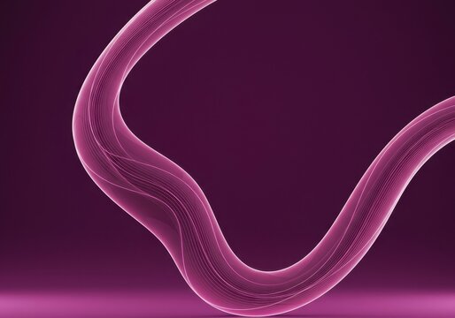 Abstract flowing line forming a smooth S shape on a minimalist background. Represents continuity, progress, development, and visual elegance, symmetry, technology, finance