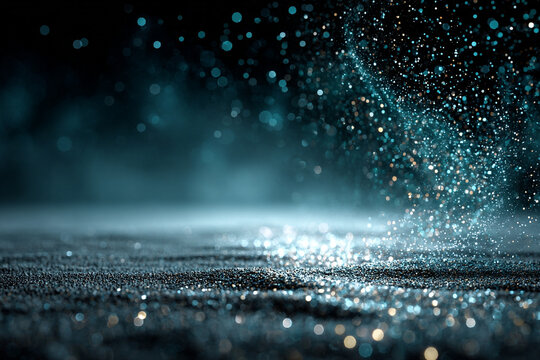 blue bokeh background,festive concept,generative ai