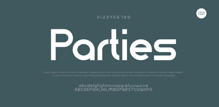 minimal creative tech logo alphabet fonts. Typography minimalist urban sans serif digital fashion future creative logos fonts. vector illustration