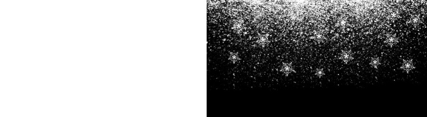 PNG image of Winter snowfall background with delicate snowflakes falling gently creating a festive and magical atmosphere perfect for holiday designs and seasonal promotions on transparent background