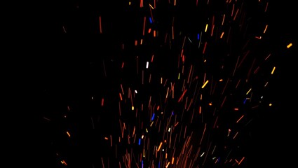 Abstract blurry bokeh lights in the dark