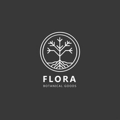 Flora Botanical Goods Logo Design