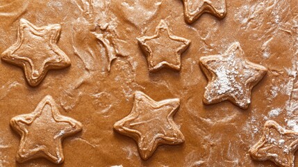 Gingerbread Backed Brown Texture Background