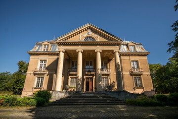 Abandoned Historic Mansion Interior With Atmospheric Decay and Detailed Old Architecture