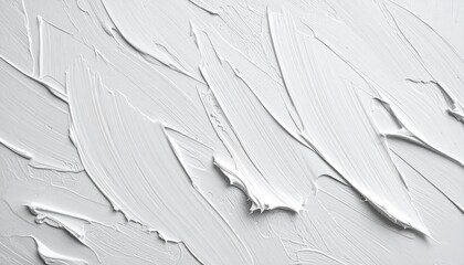 Obraz premium Abstract white art paint texture background showing expressive palette-knife surface strokes that create subtle depth, soft movement, and a clean modern aesthetic suitable for design projects, present