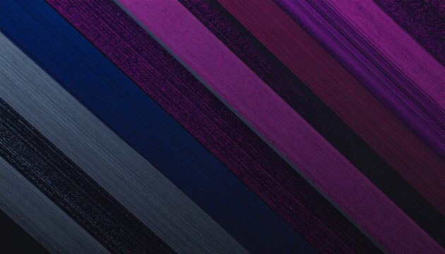 Dark colorful halftone background with diagonal stripes creates a dynamic blend of deep blue and vibrant purple shades, offering energetic contrast suitable for modern designs, digital projects, poste