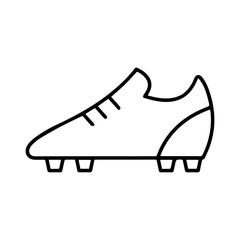 Soccer Shoe Line Art